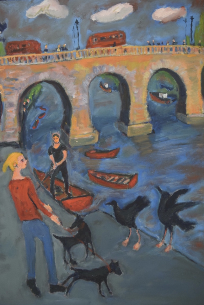 Dog walker by Richmond Bridge, Christian Gastaldello