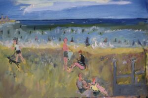 Bathers on Climping Beach